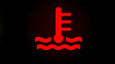 Engine temperature warning light