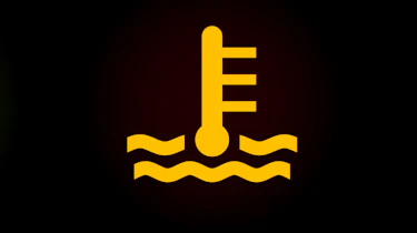 Coolant warning light