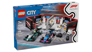 Lego F1 pit garage set