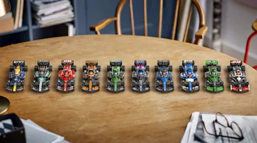 Selection of Lego F1 cars