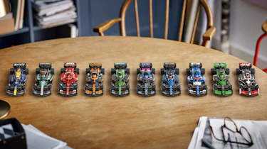 Selection of Lego F1 cars