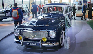 Volvo PV445 on display in World of Volvo museum