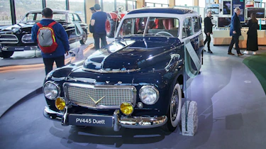 Volvo PV445 on display in World of Volvo museum