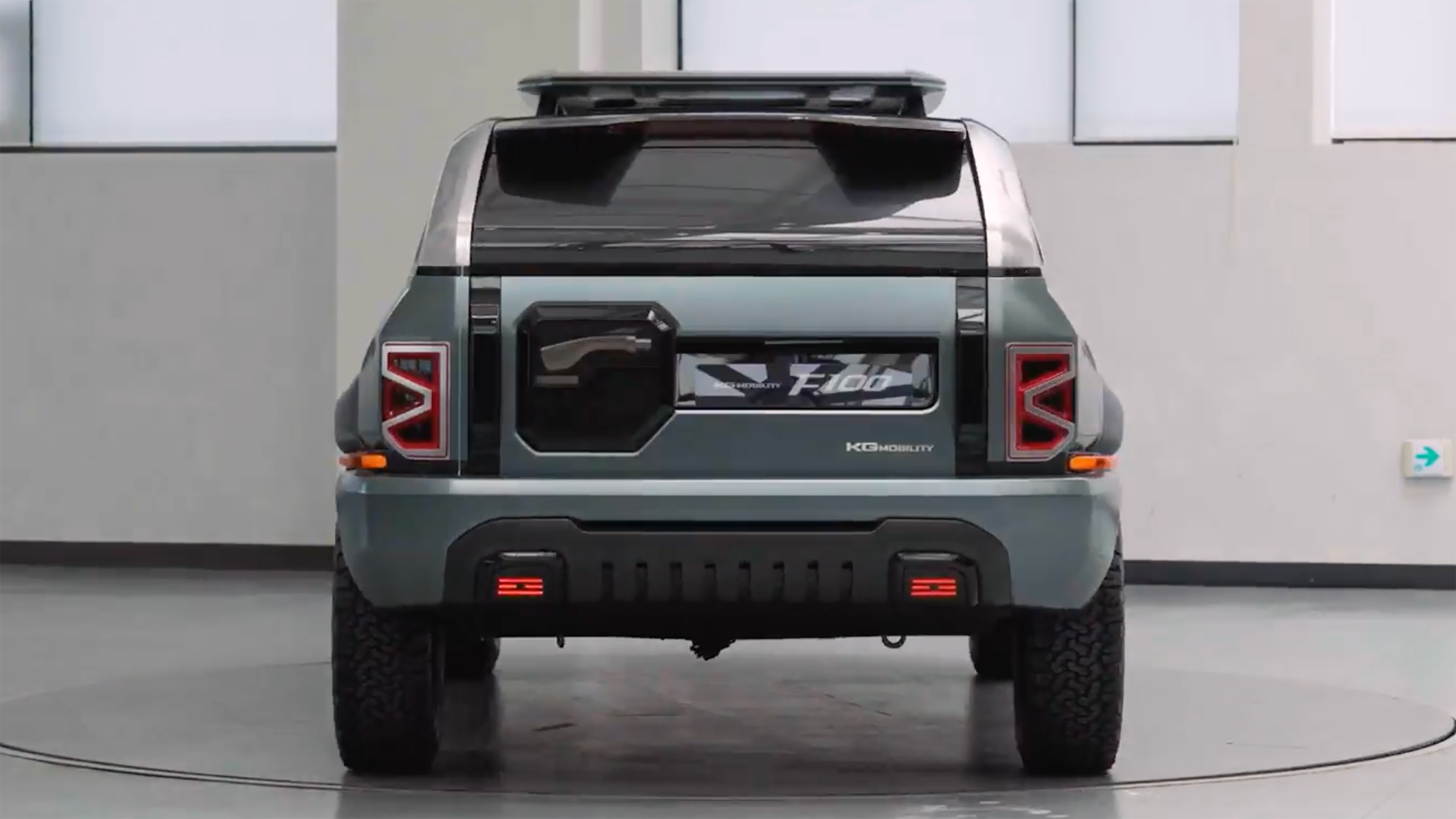 New KGM F100 concept - rear end