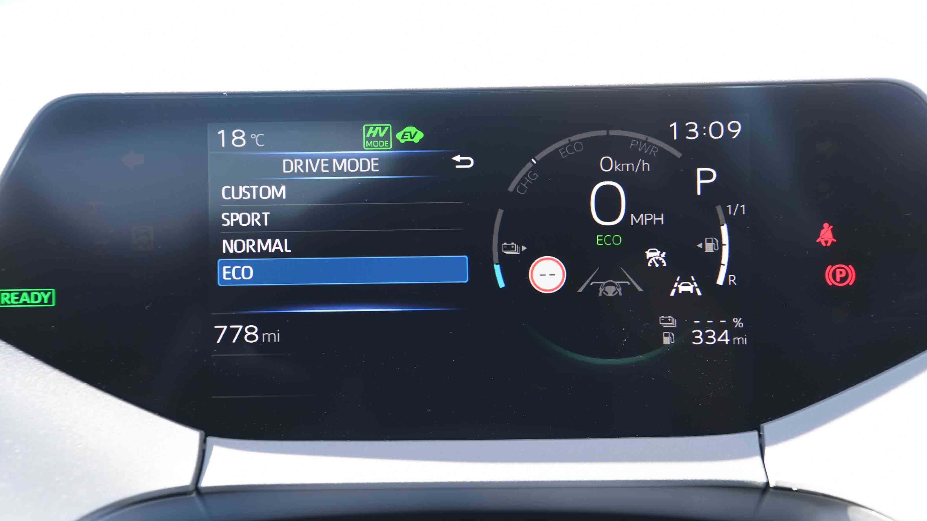 Toyota Prius - instrument cluster