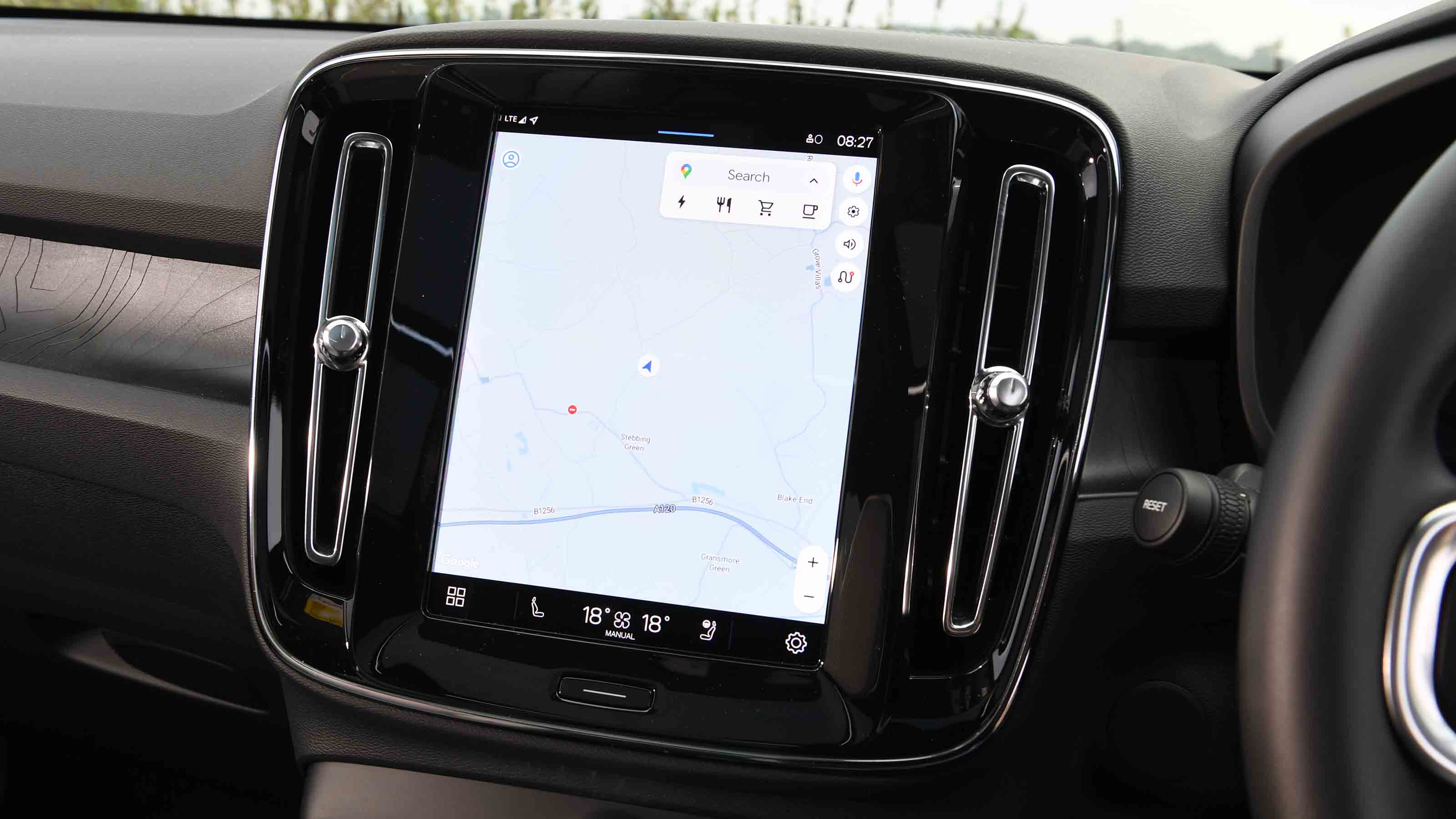 Volvo EX40 - sat-nav screen