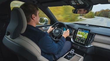 Alastair Crooks driving the Volvo XC90 T8
