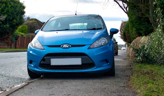 Ford Fiesta parked on pavement