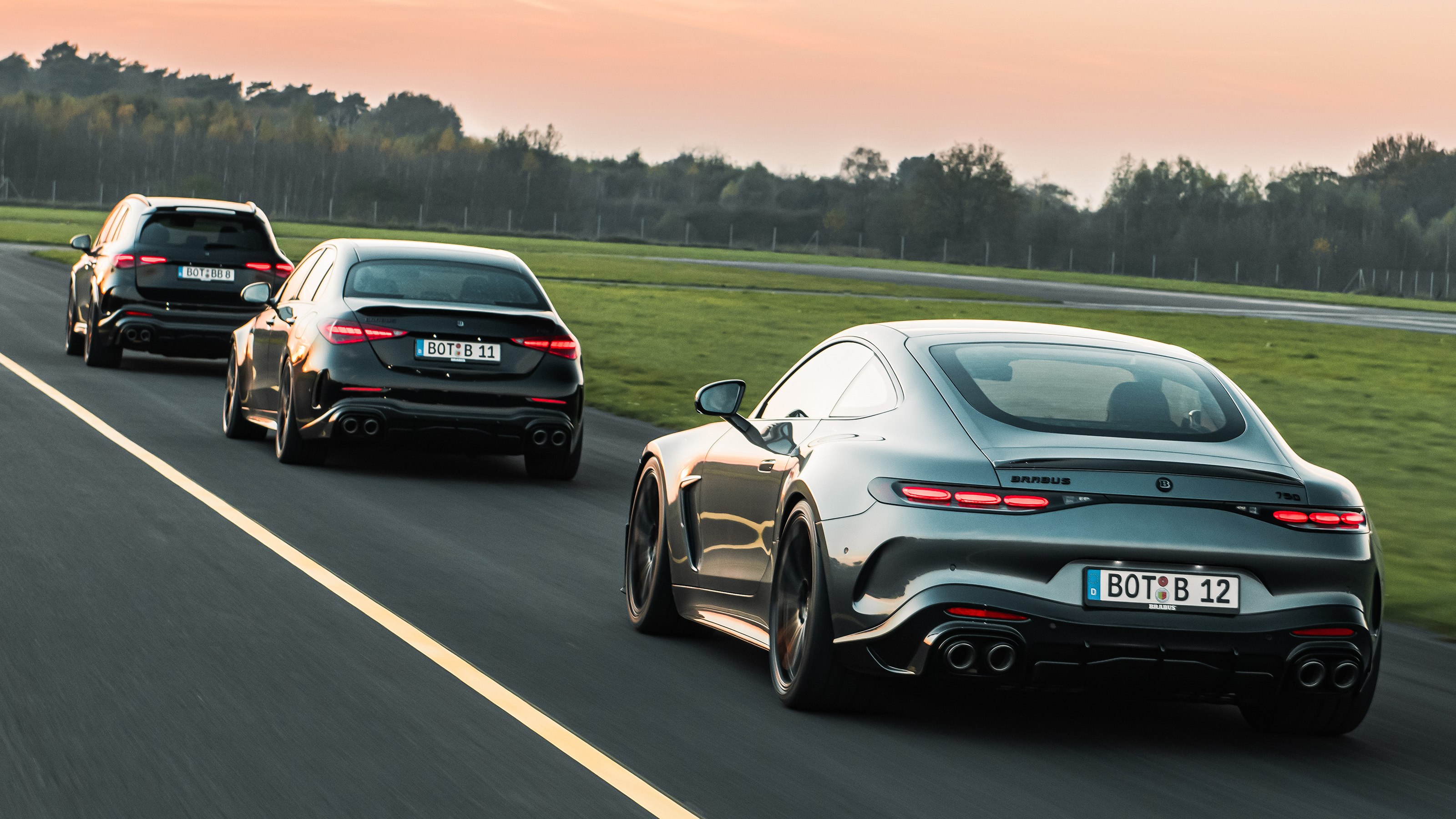 New Brabus 750 GT, 730 C63 and 730 GLC 63 rear 3/4