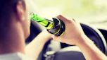 Person drinking while driving