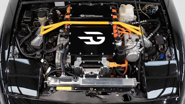 Electrogenic Mazda MX-5 - battery pack under the bonnet