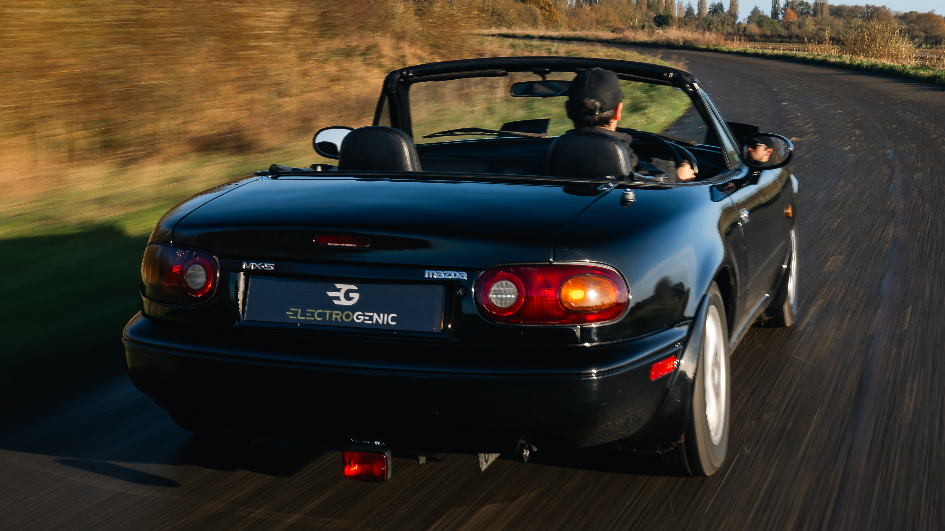 Electrogenic Mazda MX-5 - dynamic rear 3/4