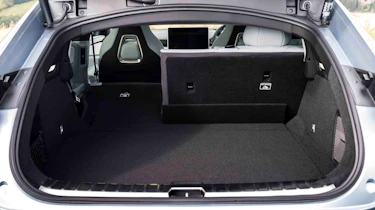Polestar 4 Coupe - boot, seats partially folded