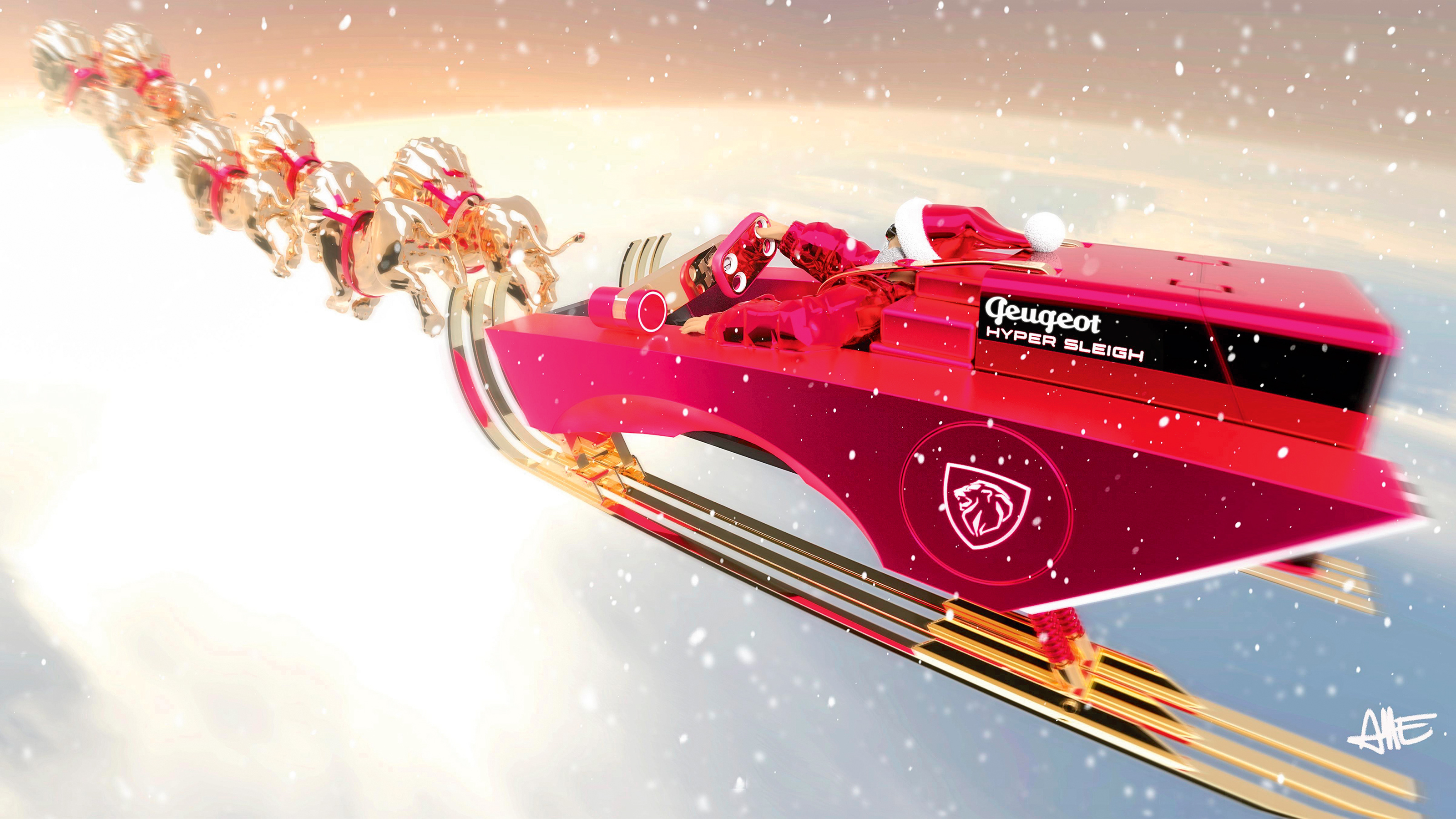 Peugeot Santa's sleigh