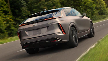 2026 Cadillac Lyriq-V - rear 3/4 tracking