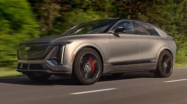2026 Cadillac Lyriq-V - front 3/4 tracking