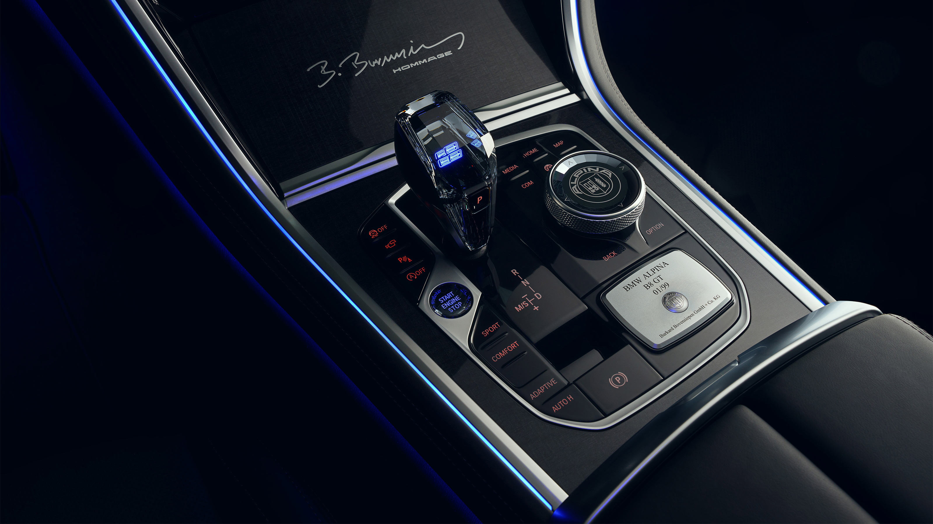 Alpina B8 GT - centre console