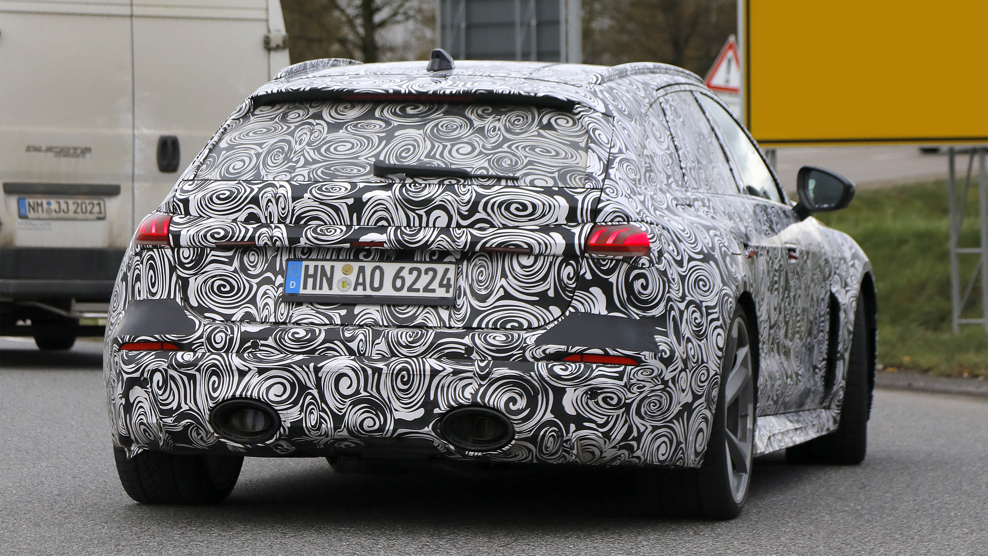 Audi RS5 Avant - static rear angled