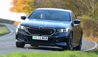 BMW i5 - front cornering, right
