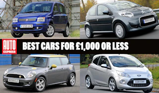 Best cars for £1,000 or less - header image