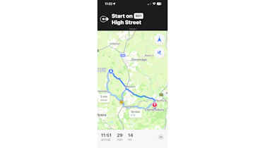 Best sat-nav apps 2025 - Apple Maps screenshot