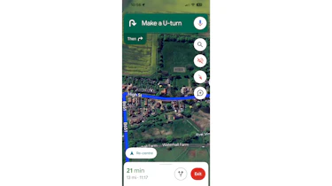 Best sat-nav apps 2025 - Google screenshot