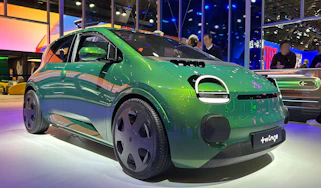 Renault Twingo at the 2025 Brussels Motor Show - front static