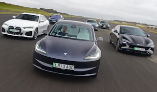 Electric company car megatest - header