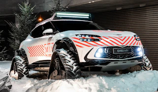 Genesis GV60 Mountain Intervention Vehicle Concept - front 3/4