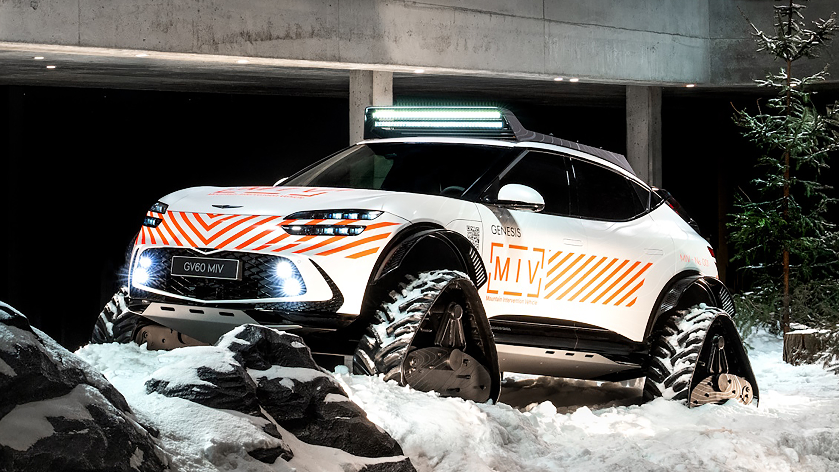Genesis GV60 Mountain Intervention Vehicle Concept - front 3/4