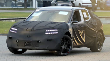 Genesis GV60 Magma spy shot - front 3/4