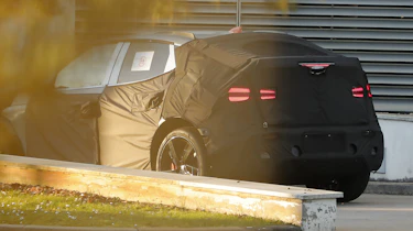Genesis GV60 Magma spy shot - rear 3/4