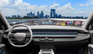 Hyundai Mobis ‘Holographic Windshield Display’