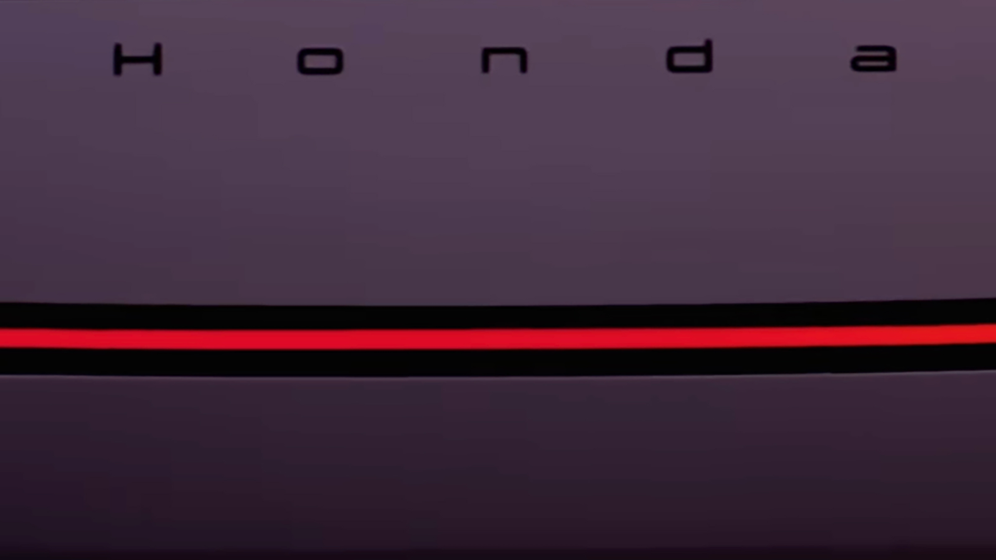 Honda logo and light bar