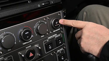 Ineos Grenadier - heated seat button