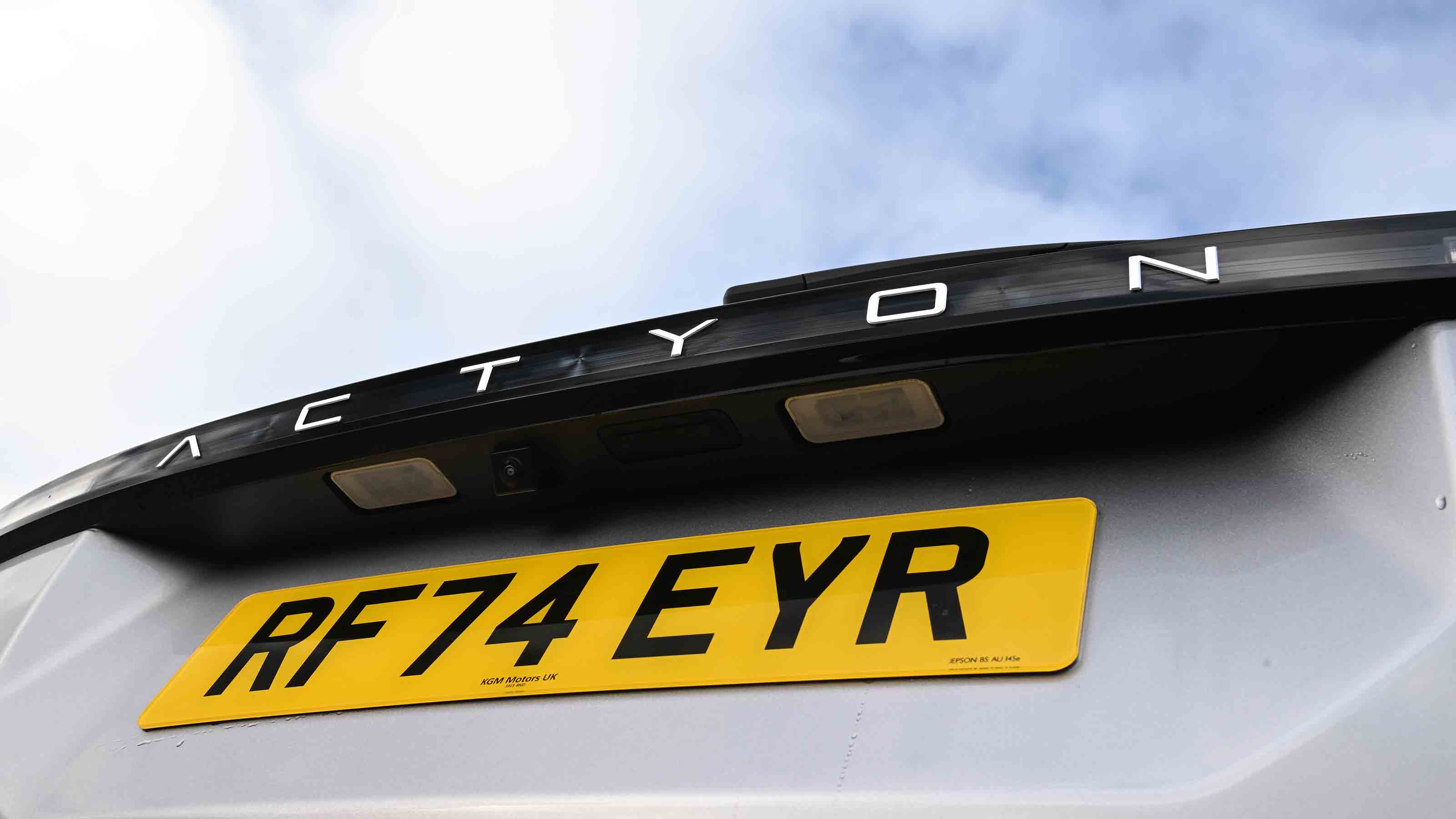 KGM Actyon - tailgate, 'Actyon' badge
