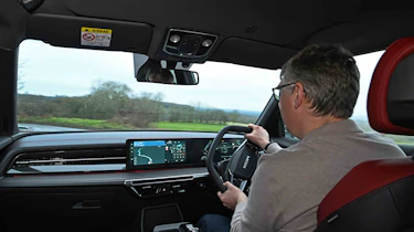 KGM Actyon - driving shot with Auto Express Editor, Paul Barker