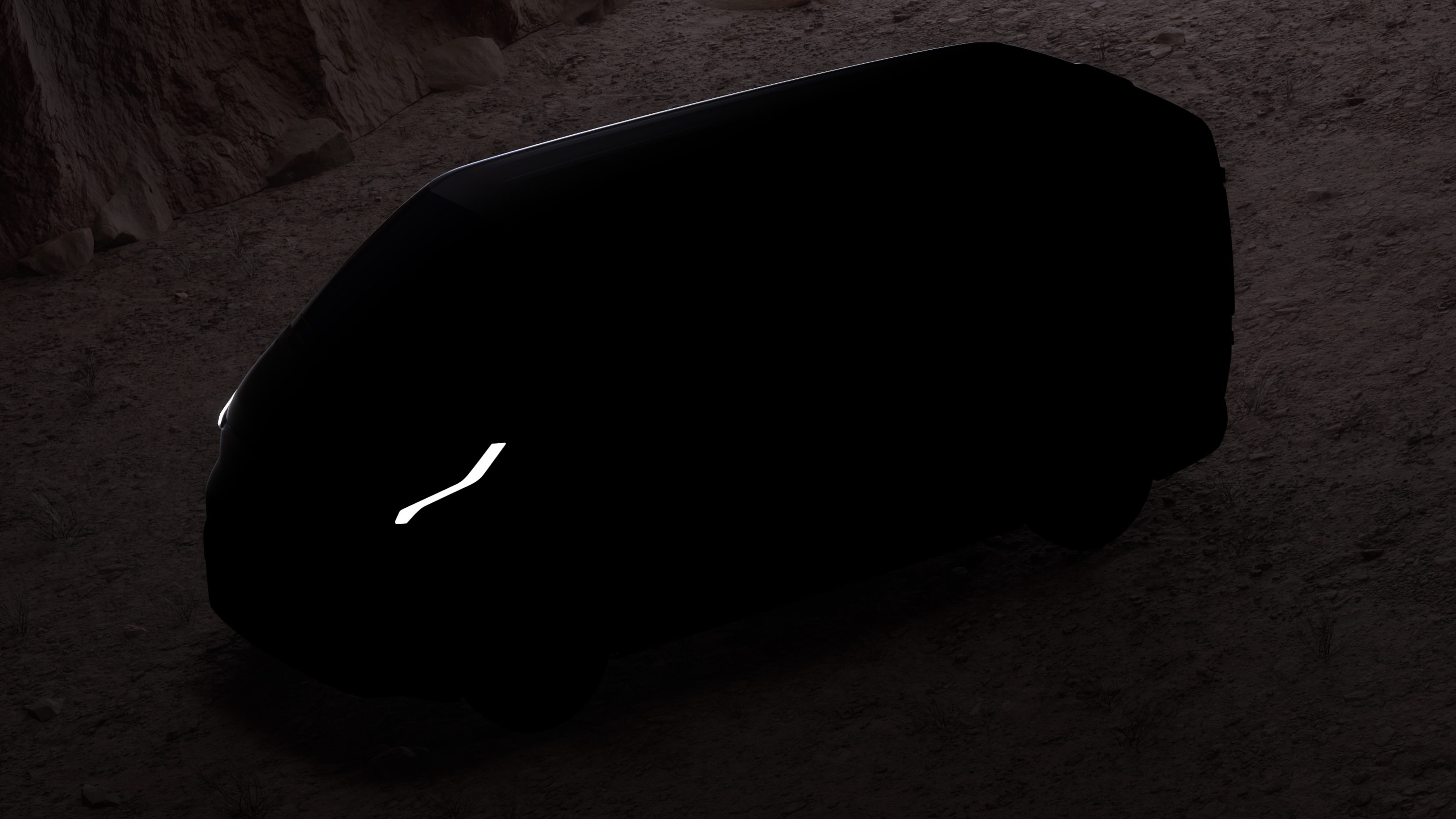 Kia PV5 silhouette - front overhead