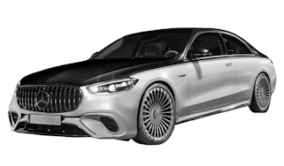 Mercedes-Maybach S-Class coupé - silver front 3/4