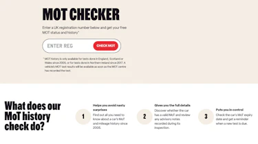 MoT history check