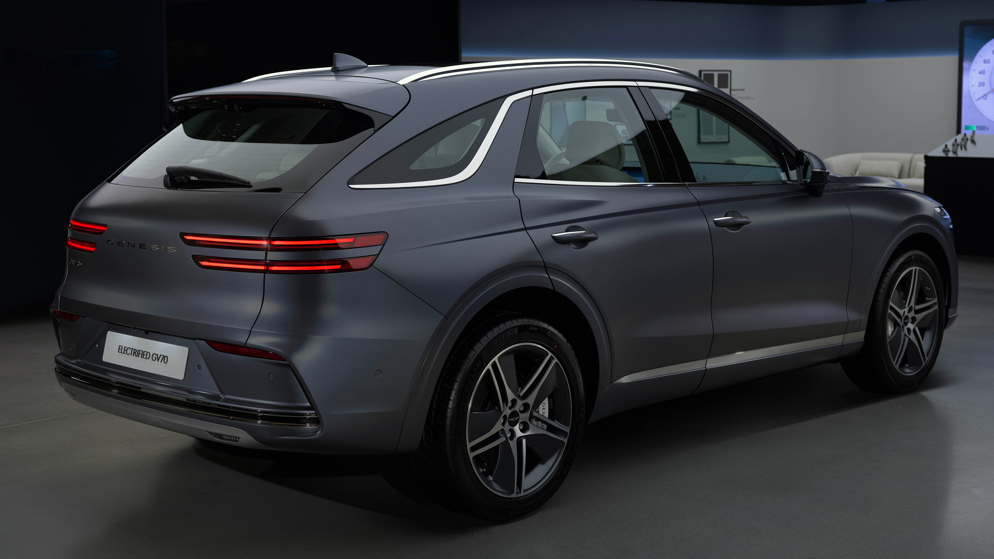 New 2025 Genesis Electrified GV70 - studio rear 3/4