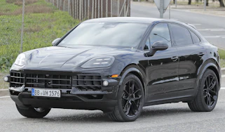 Porsche Cayenne Coupe Facelift spies - front 3/4