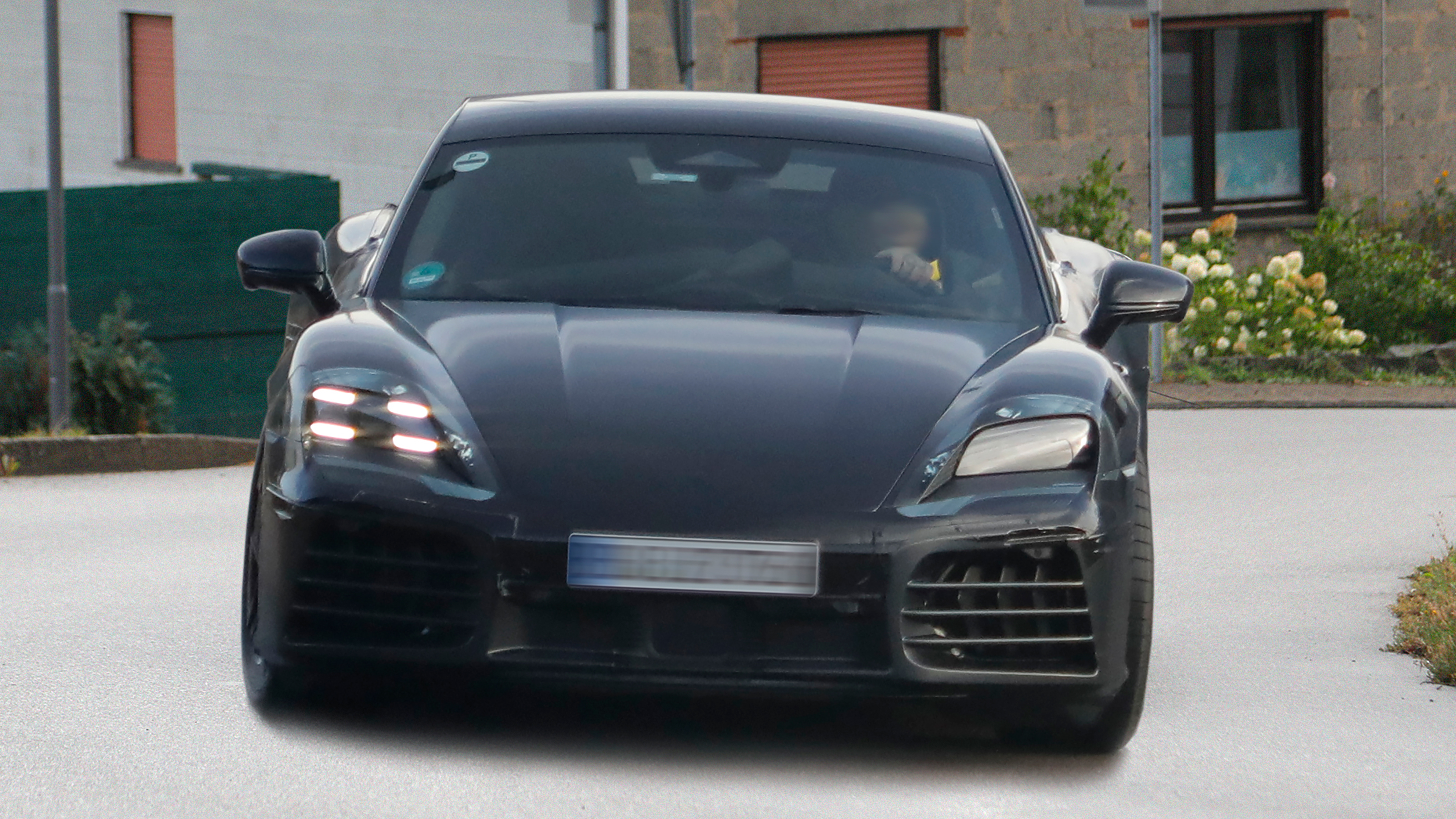 Porsche Cayman spy shot - head shot