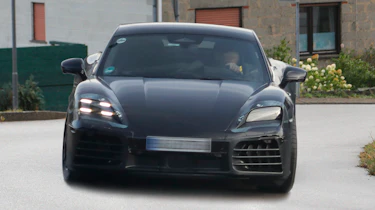 Porsche Cayman spy shot - head shot