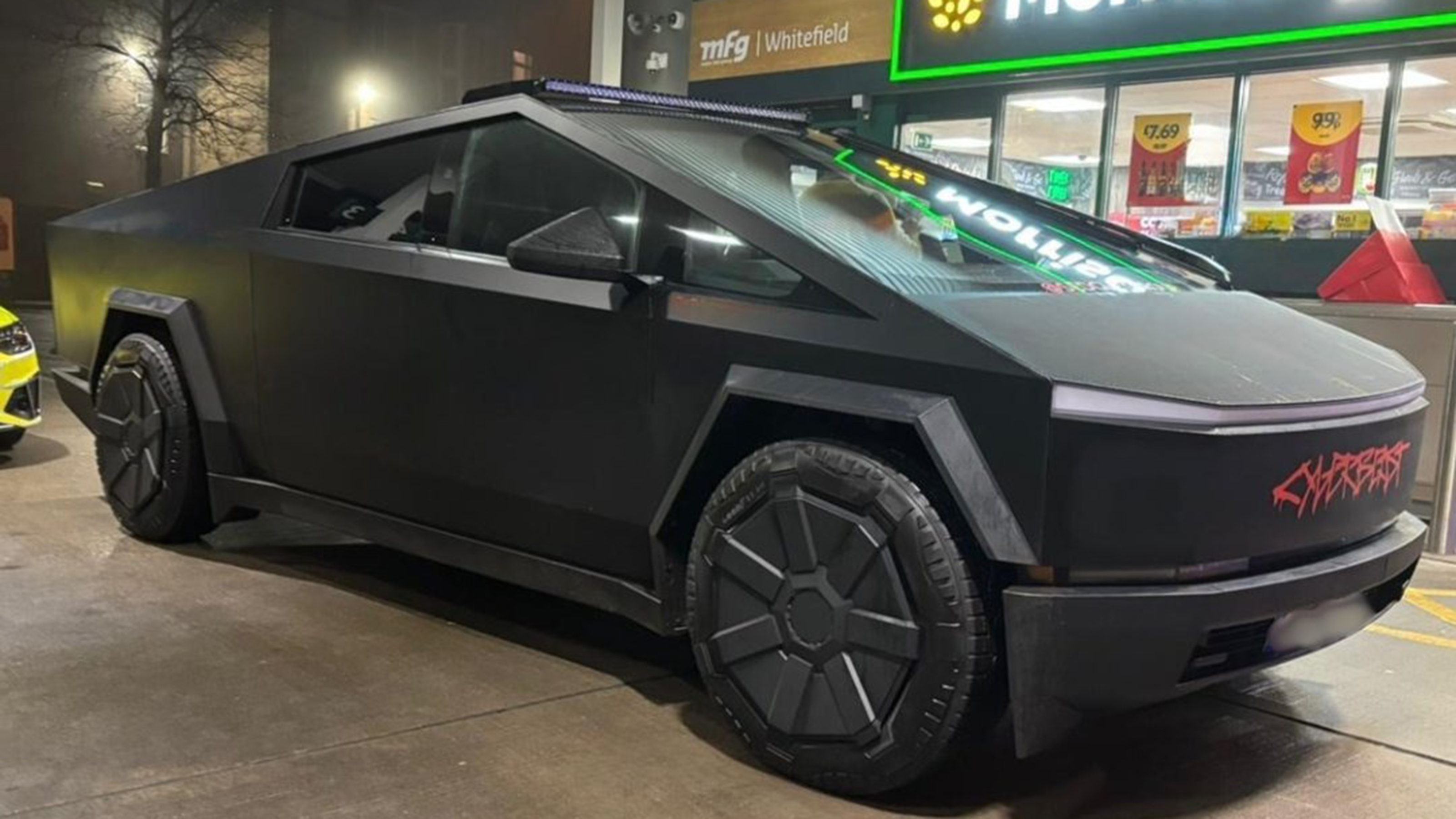 Seized Tesla Cybertruck - Greater Manchester Police