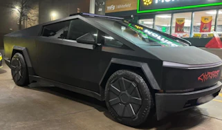 Seized Tesla Cybertruck - Greater Manchester Police