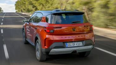Vauxhall Frontera Electric GS Canton Orange - dynamic rear 3/4