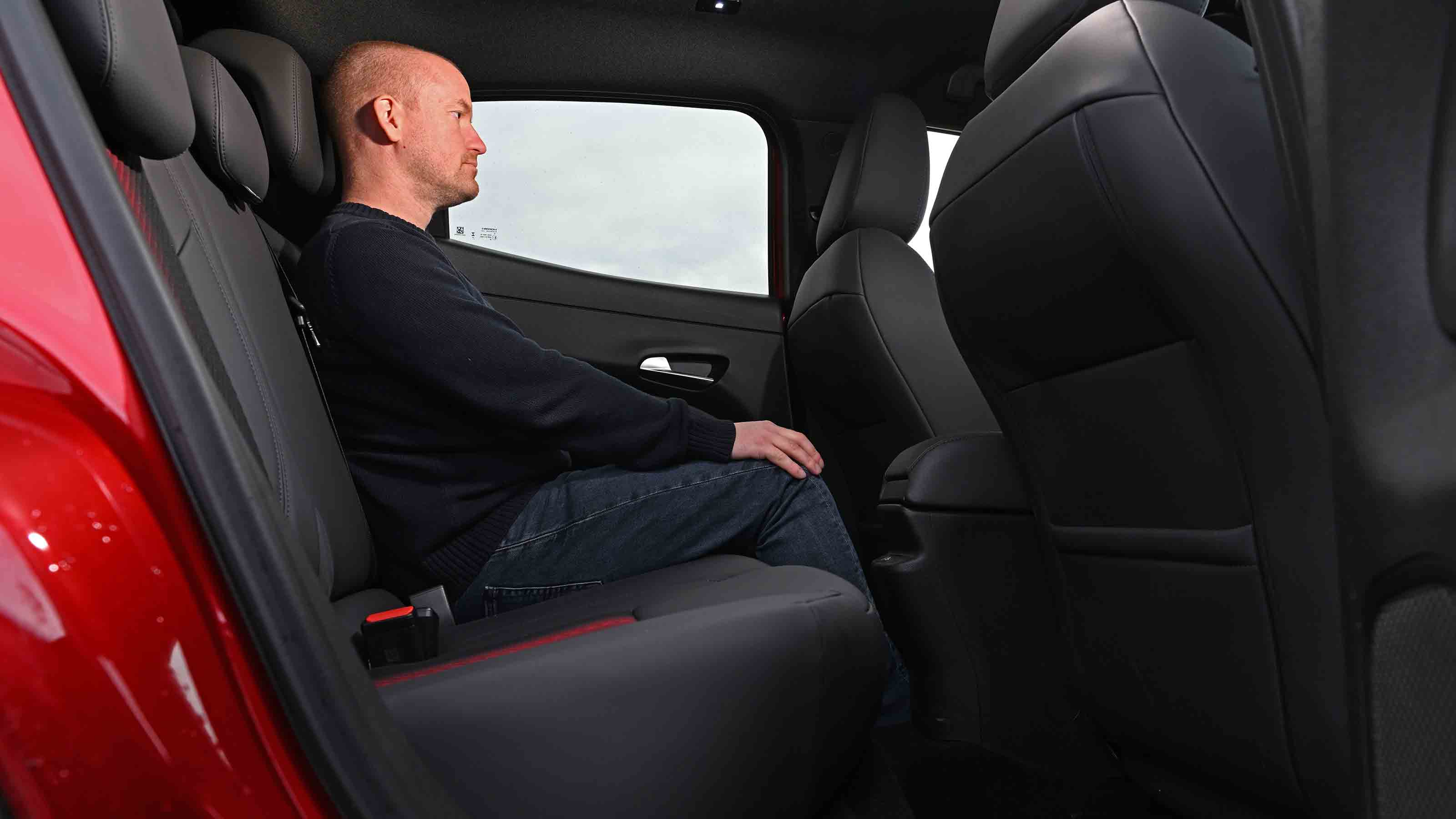 Alfa Romeo Junior - rear seats with Chief reviewer, Alex Ingram