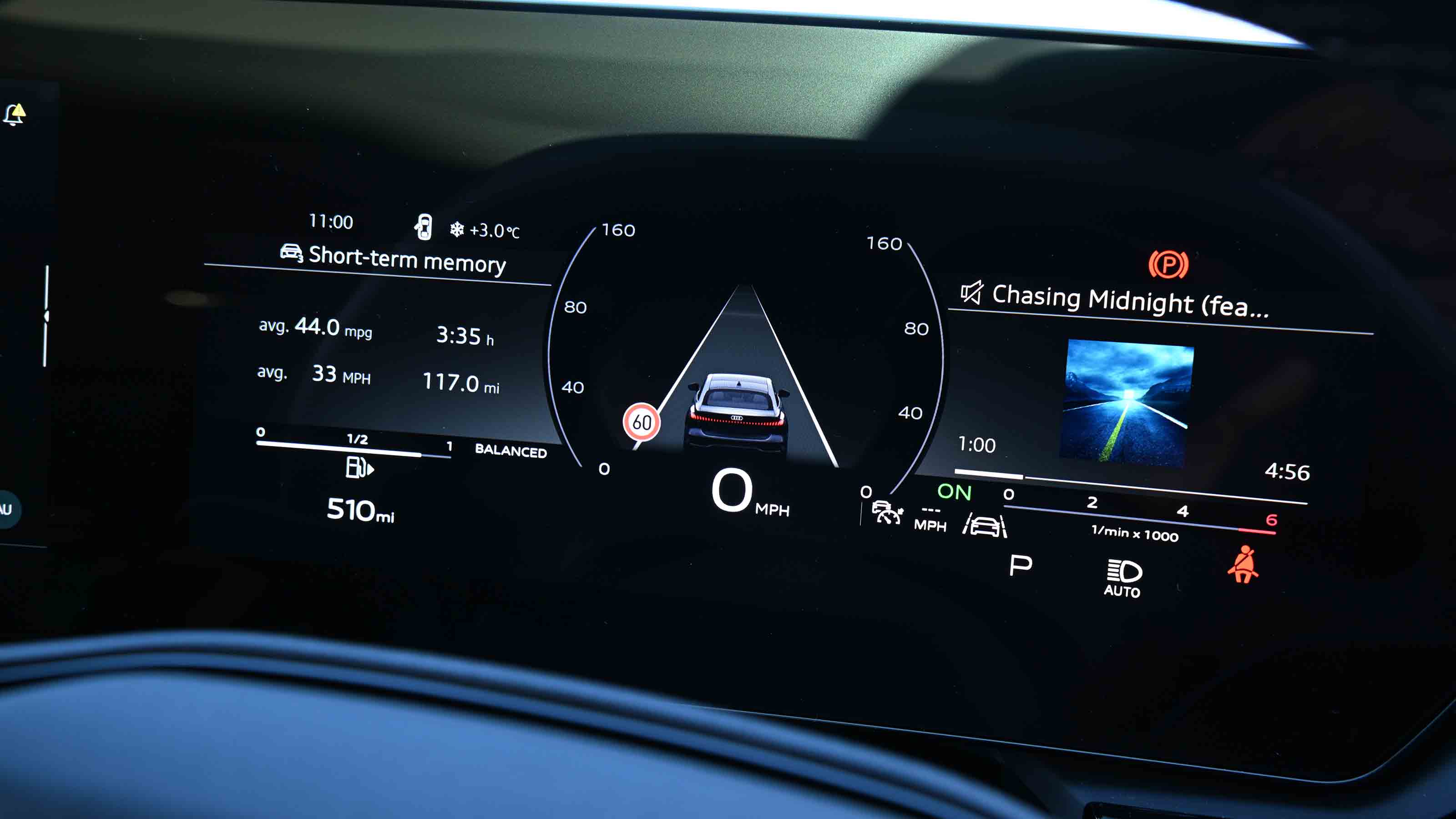 Audi A5 - driver's instrument cluster