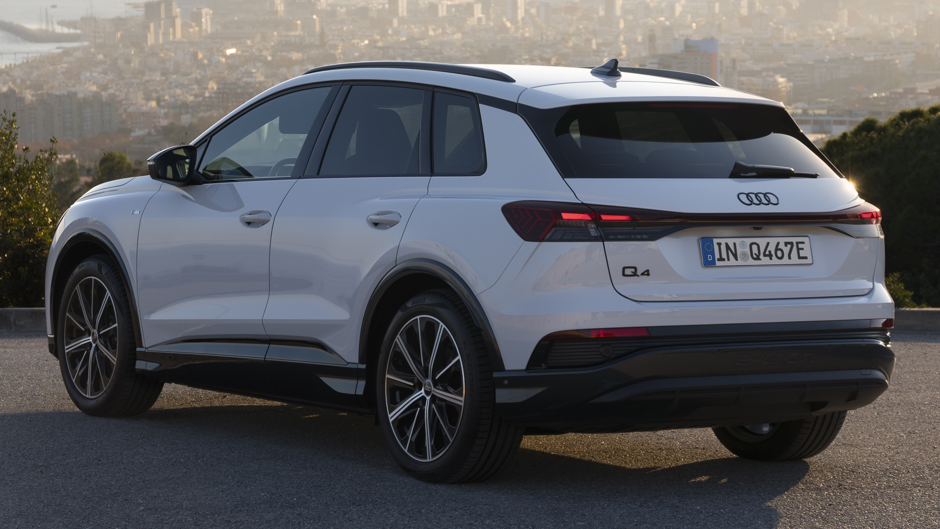 New Audi Q4 e-tron 40 - rear angled